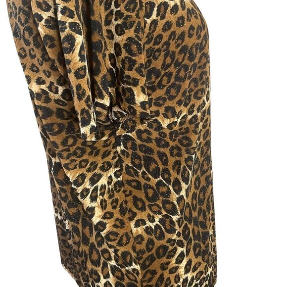 JOSTAR Open Front Lightweight Jacket Short Sleeve Animal Print Size L - Picture 6 of 14